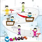 卡通工作流程图