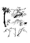 水墨画素材