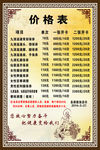 养生价格表
