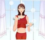 哑铃女孩