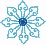 圆形雕花
