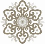 圆形雕花