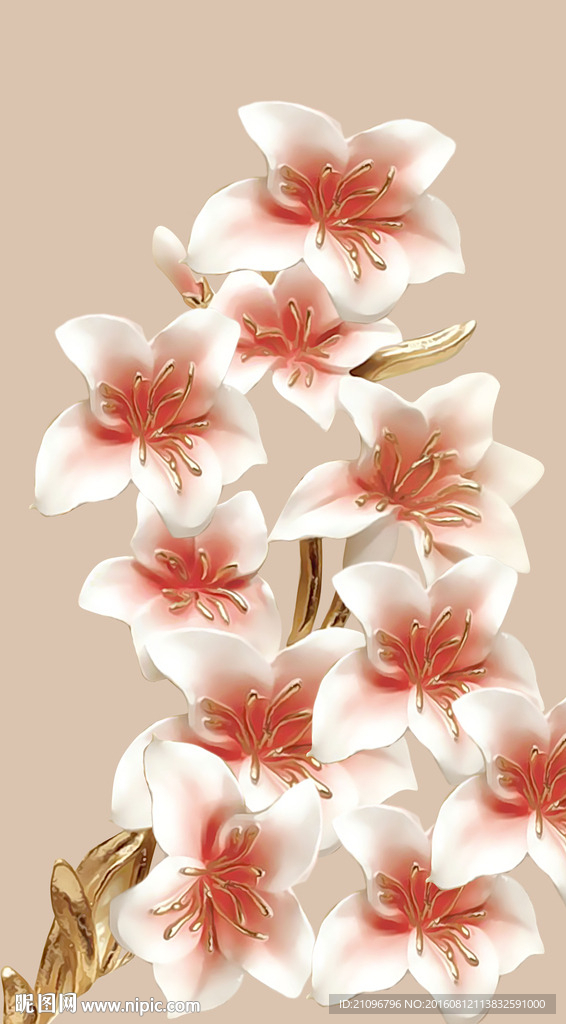 时尚花朵玄关