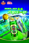 青岛啤酒世界杯海报