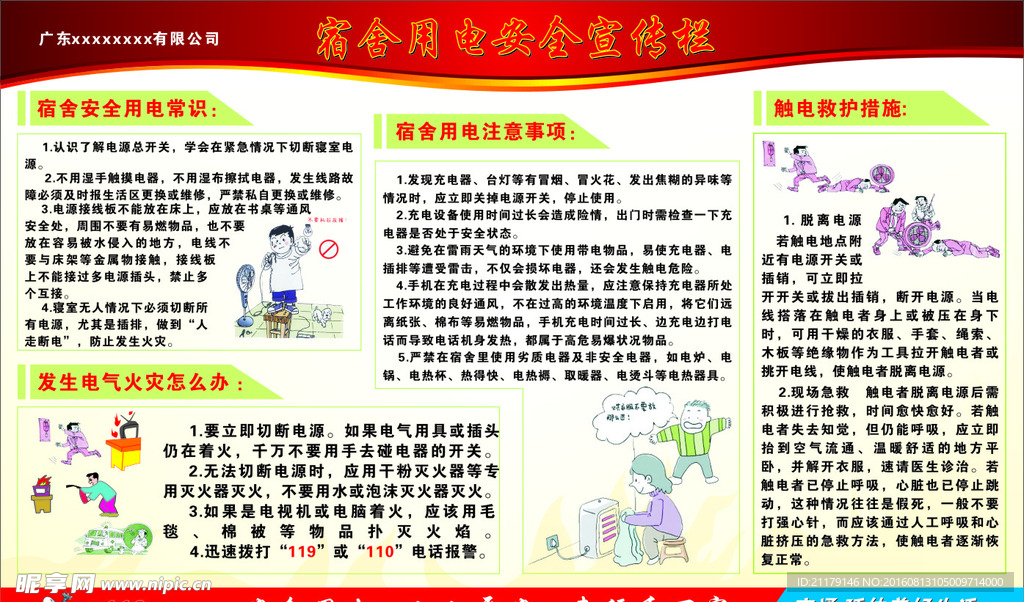 安全宣传栏 用电安全 安全用电