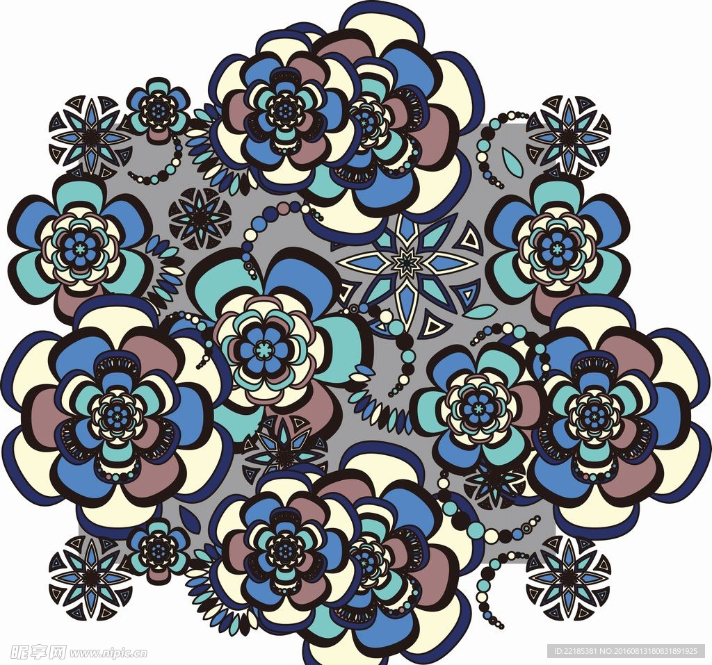 时尚花纹