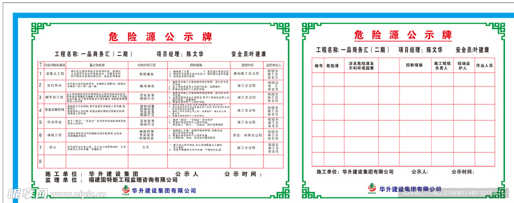 施工工地五牌一图