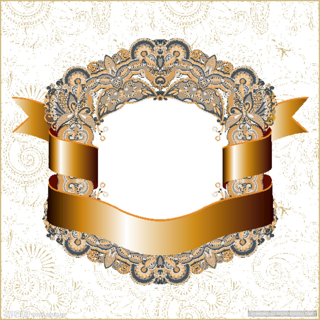 古典花纹底纹