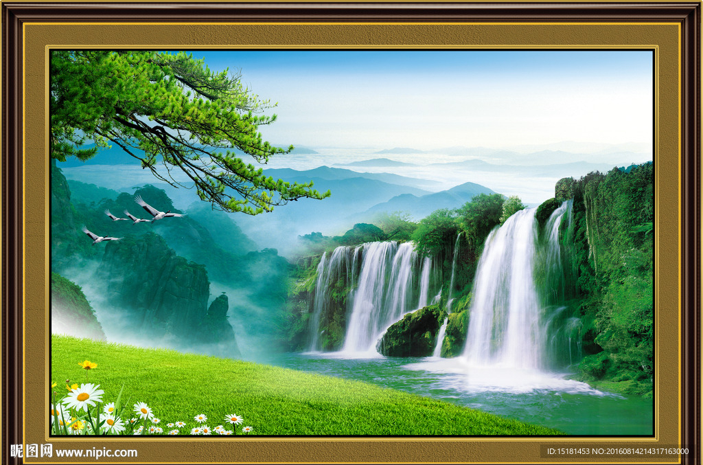 风景画 流水