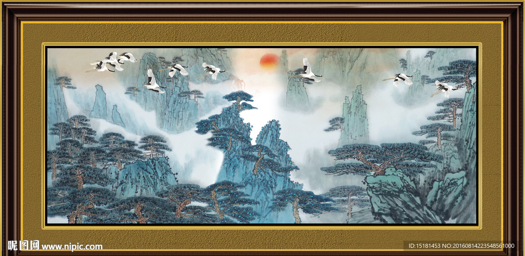 水墨山水画