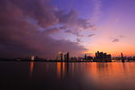 夕阳下的城市