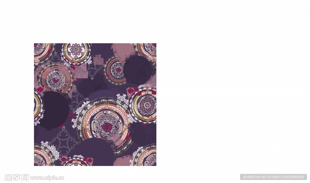 矢量循环花纹背景底纹
