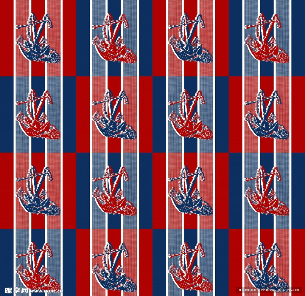矢量循环花纹背景底纹