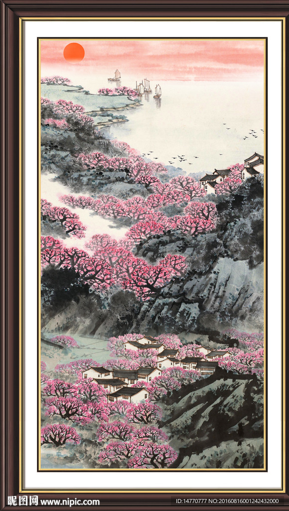 国画满山红