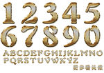 创意金色数字