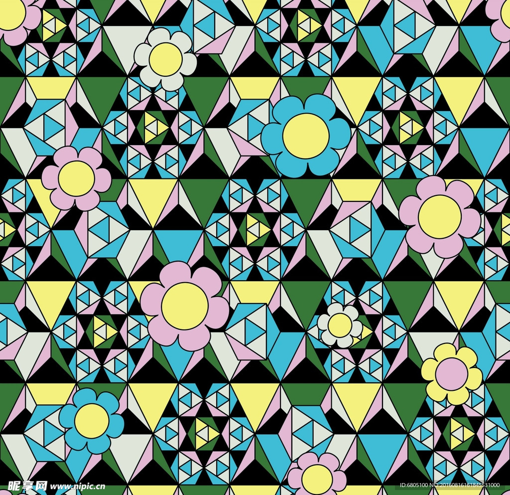 矢量抽象花纹背景底纹