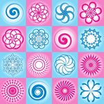 矢量花纹背景底纹