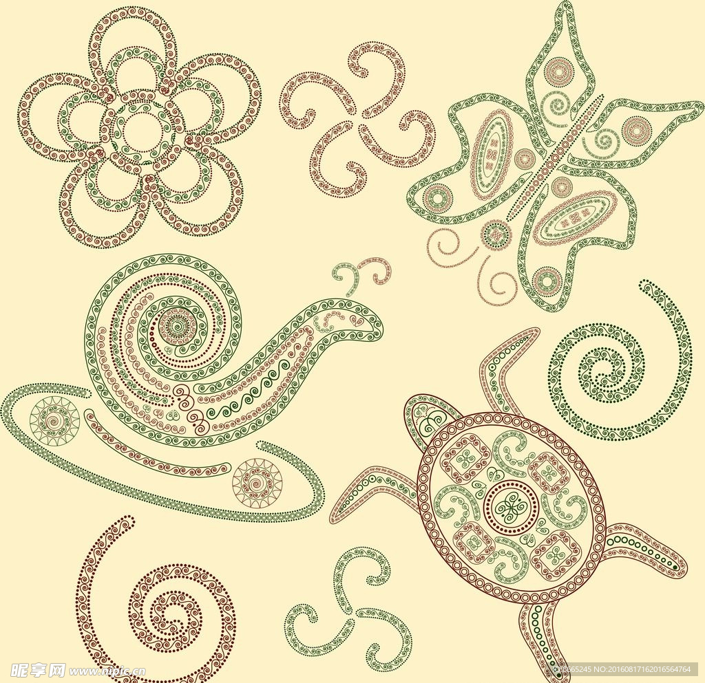 时尚花纹