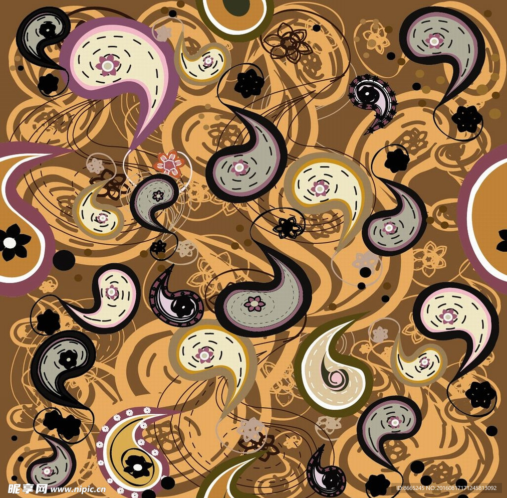 欧式底纹