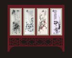 仿古屏风 隔断
