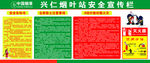 中国烟草安全宣传栏