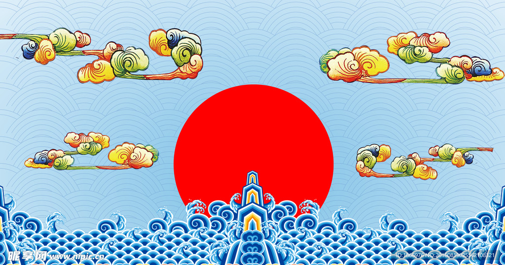传统节日花纹