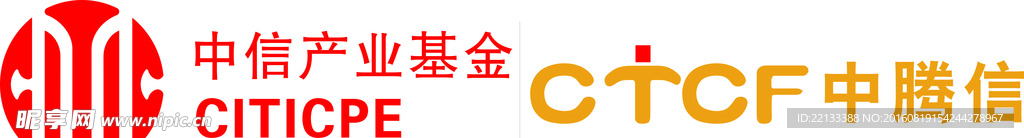 中腾信 logo  设计 标志