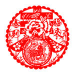 春节剪纸图片素材
