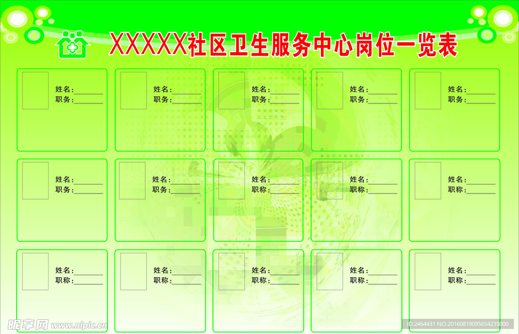 岗位职责表