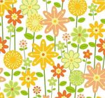 缤纷野花主题矢量印花