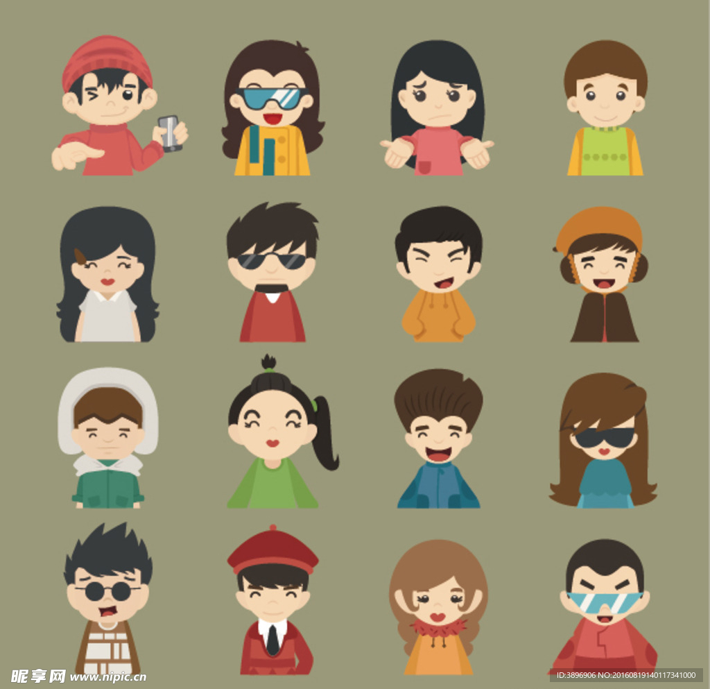 矢量卡通人物