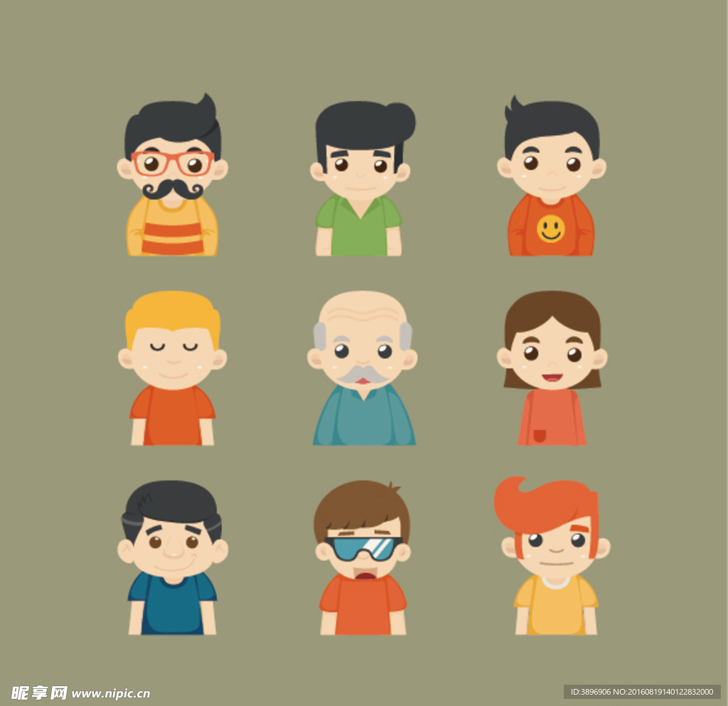 矢量卡通人物
