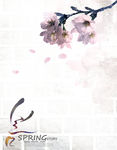 紫色唯美浪漫花纹背景底纹