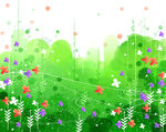 浪漫唯美花朵背景底纹