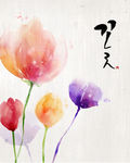 浪漫唯美花朵背景底纹