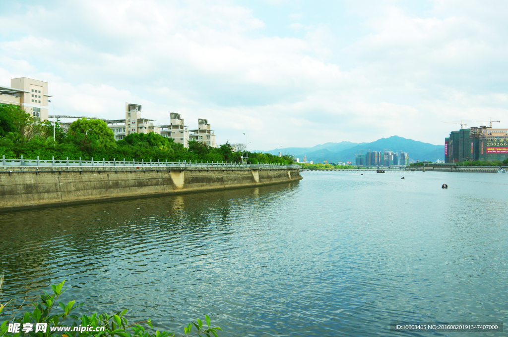 江河风光 建筑山水