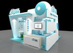 优视康视力干预中心展位效果图