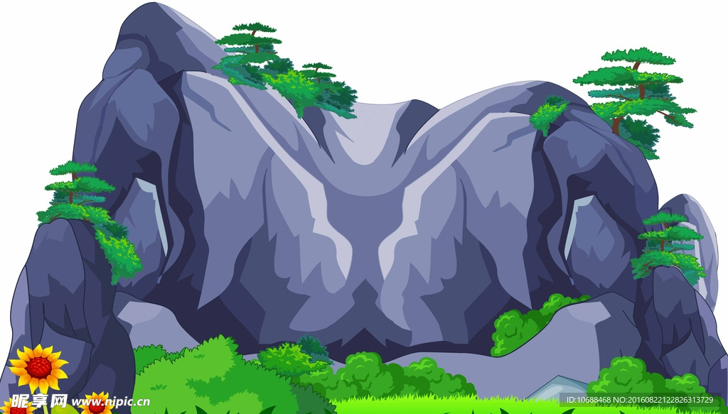 卡通假山