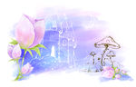 浪漫唯美梦幻背景底纹