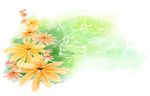 浪漫唯美花朵背景底纹