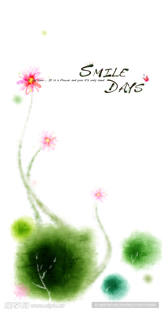 浪漫唯美花朵背景底纹