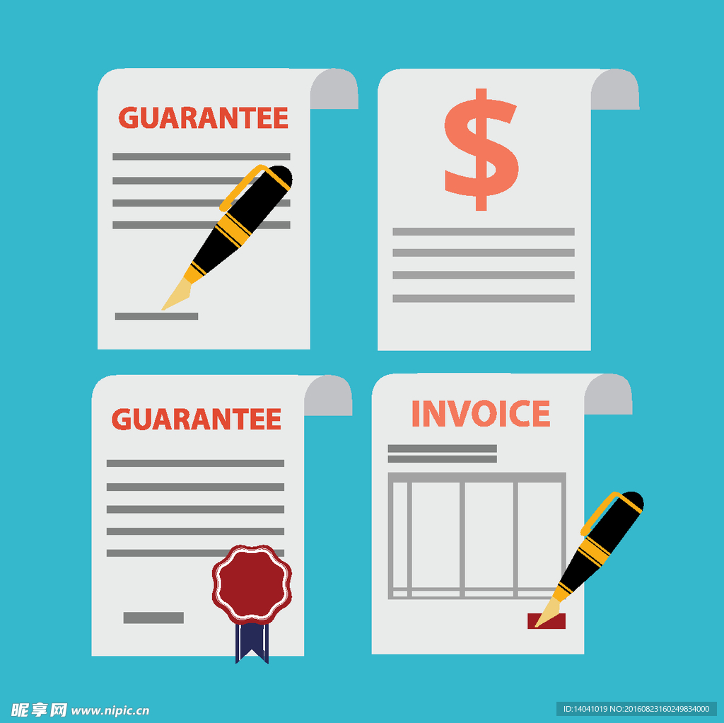 彩色文件插图设计图__其他_广告设计_设计图库_昵图网