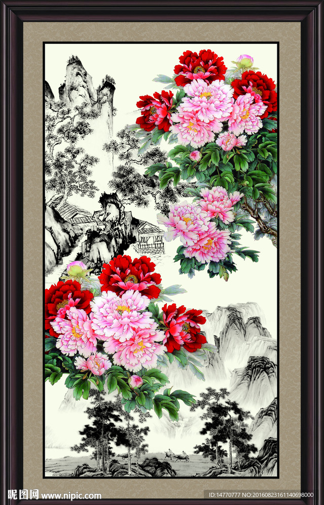 国画牡丹