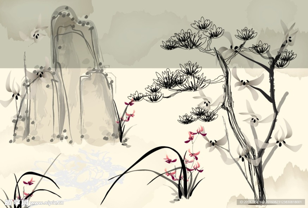 中国传统水墨画