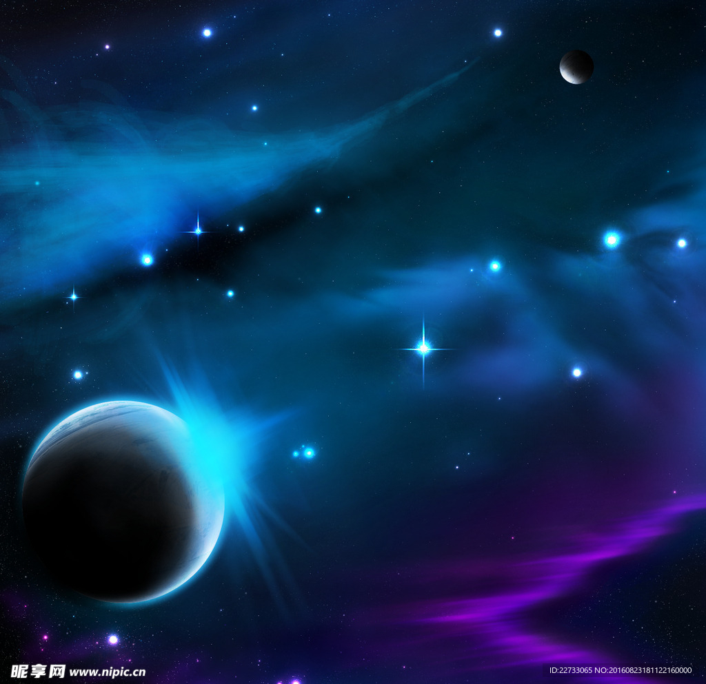 梦幻星空 背景图