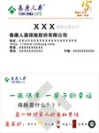 泰康人寿名片