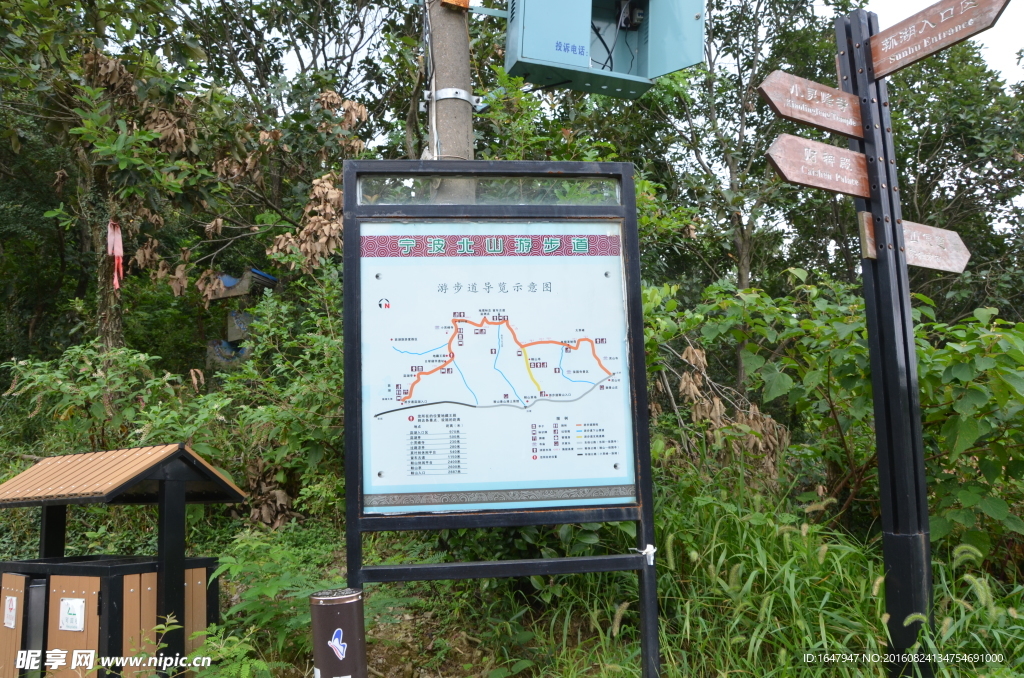 北山登山步道指示牌