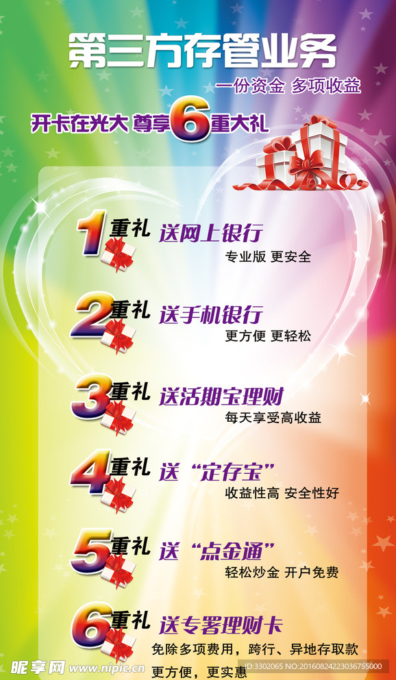 银行优惠促销展架