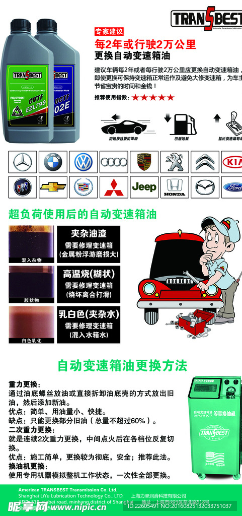 自动变速箱油宣传海报