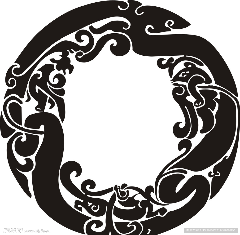 龙纹  花纹  底纹  复古